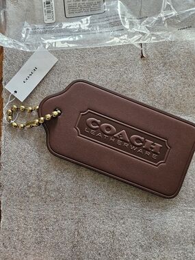 Coach XL Hang Tag Bag Charm